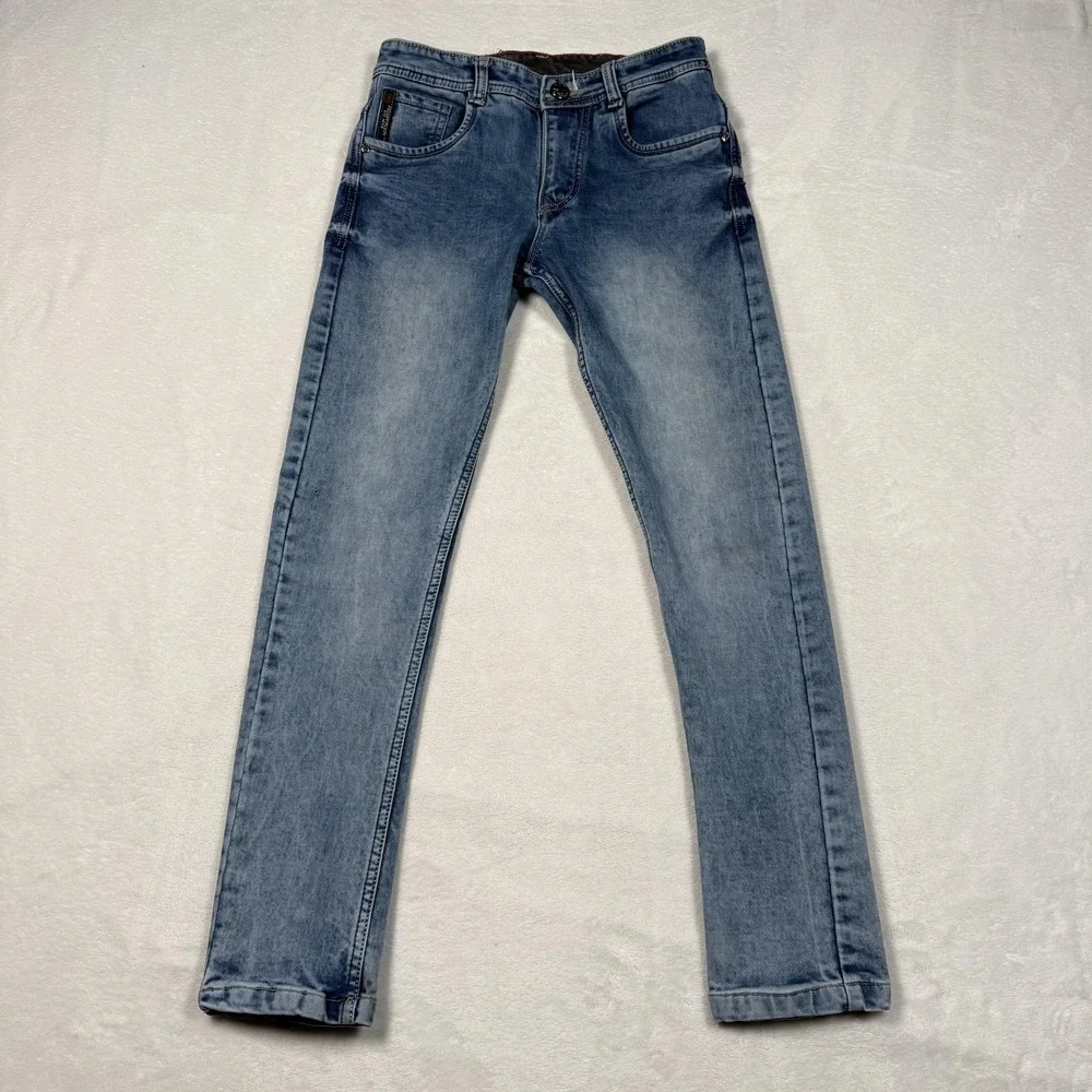 Philipp Plein Jeans Girls 10 Blue Slim Straight‎ Denim Limited Edition Jeans